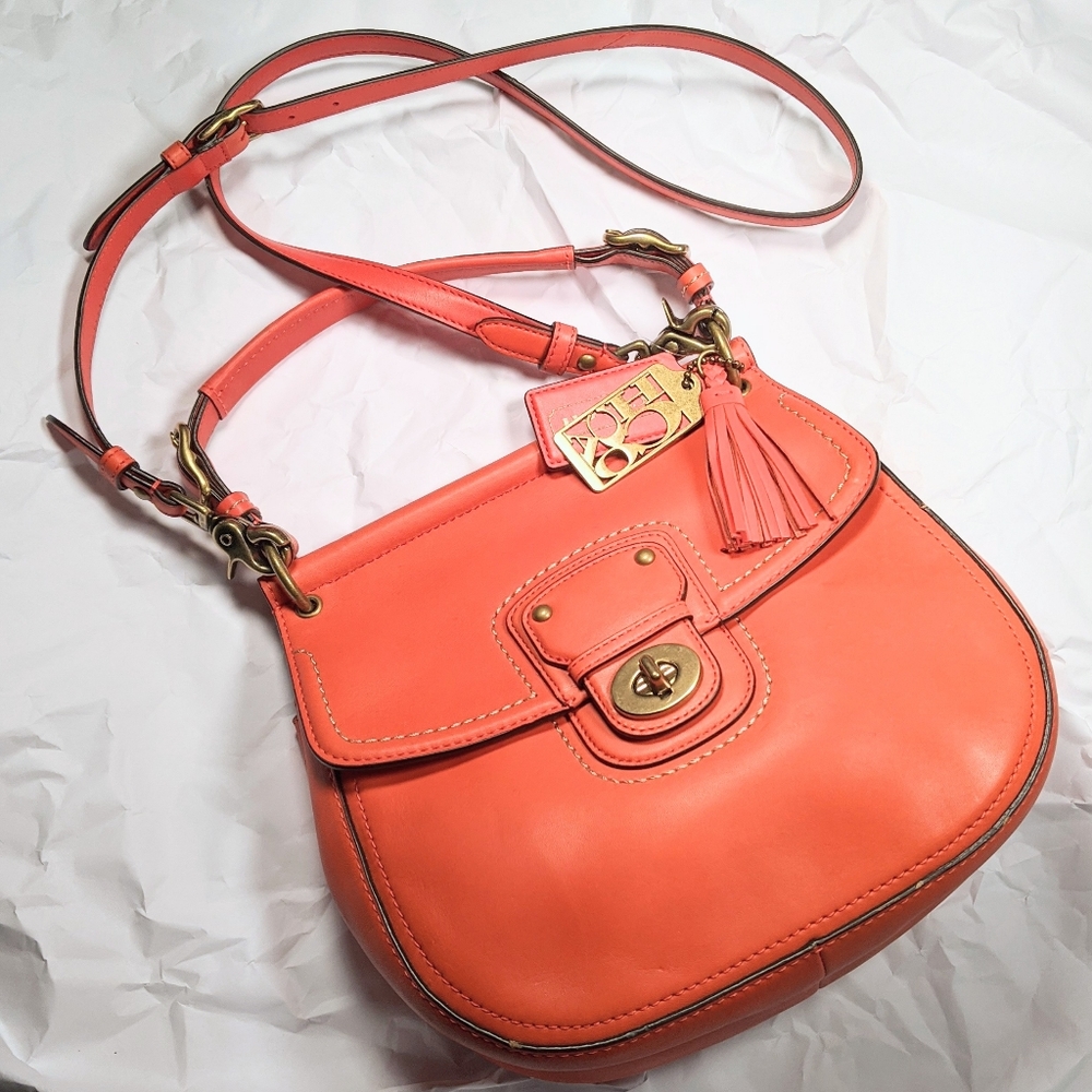 Coach 70th anniversary coral pink Willis crossbody